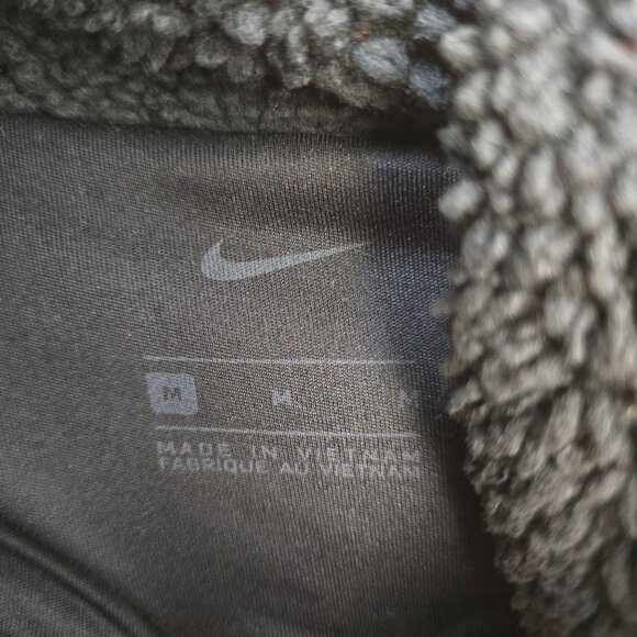 Nike Teddy Pullover Mock Neck Jacket Size Medium - Picture 3 of 7